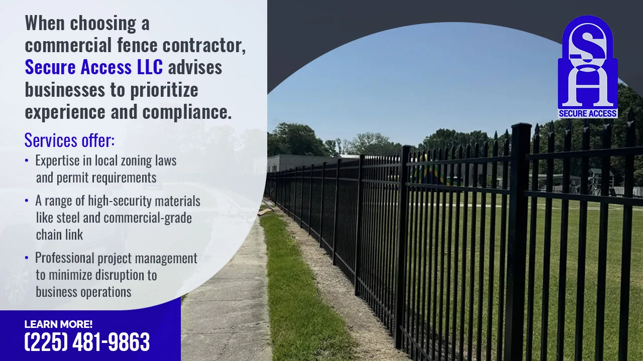 How to Choose the Right Commercial Fence Contractor in Baton Rouge