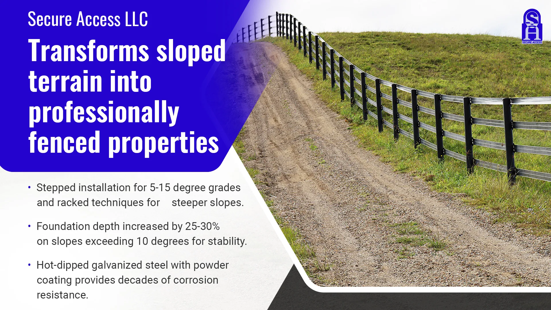 Residential Wrought Iron Fence Installation on Sloped Properties in Baton Rouge