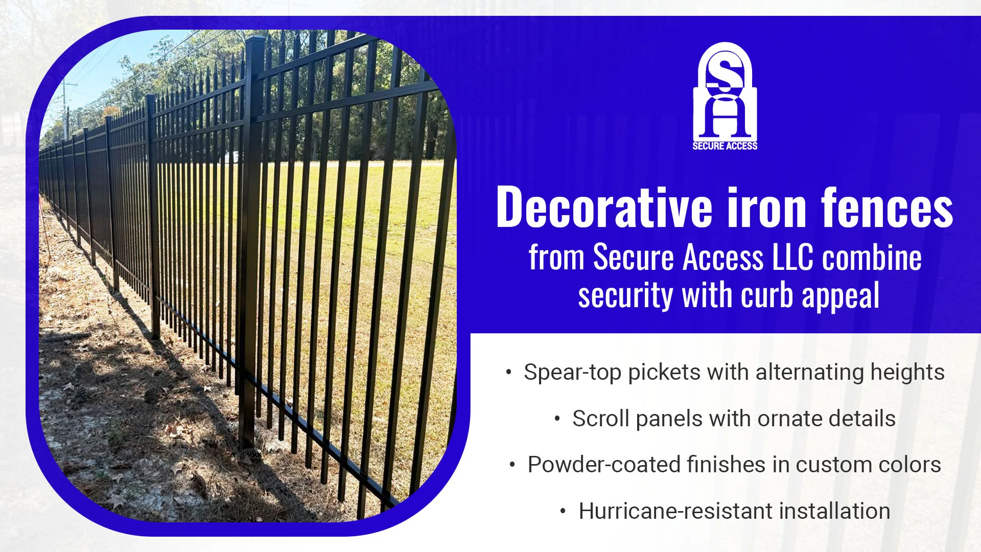 durable wrought iron fencing